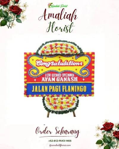 Bunga Papan Congratulation di Torongrejo